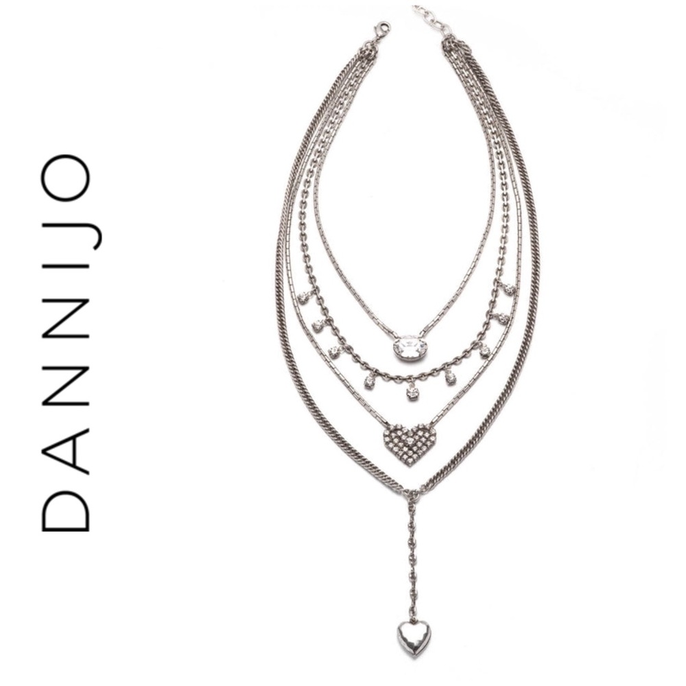 DANNIJO Ciel Multistrand Layered Lariat Necklace NWT